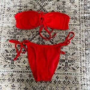 Red bikini bottoms